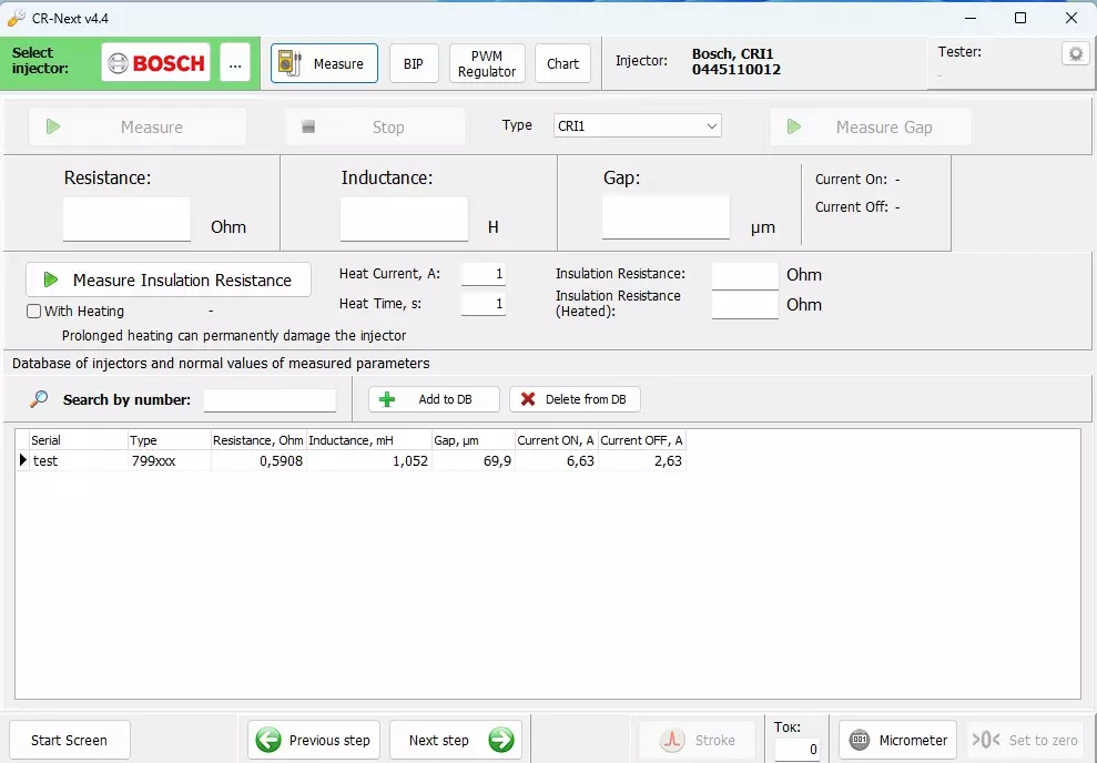 CR-Next is a powerful and versatile software that has been specially developed for working with electromagnetic fuel injectors.