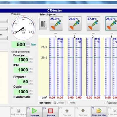 ARM Diesel enables the precise control and monitoring of Opensystem test systems for injectors and pumps.